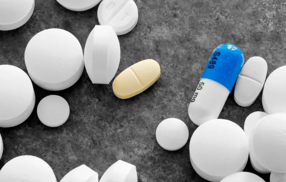 Läkemedel på bord