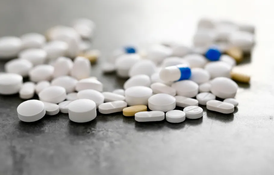 Piller på ett bord